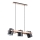 Hanglamp aan een koord ARI 3xE27/15W/230V zwart/beige