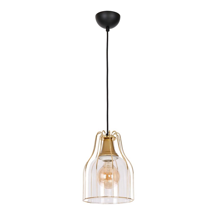 Hanglamp aan een koord ARIA 1xE27/60W/230V goud