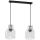 Hanglamp aan een koord ARIA 2xE27/60W/230V zilver