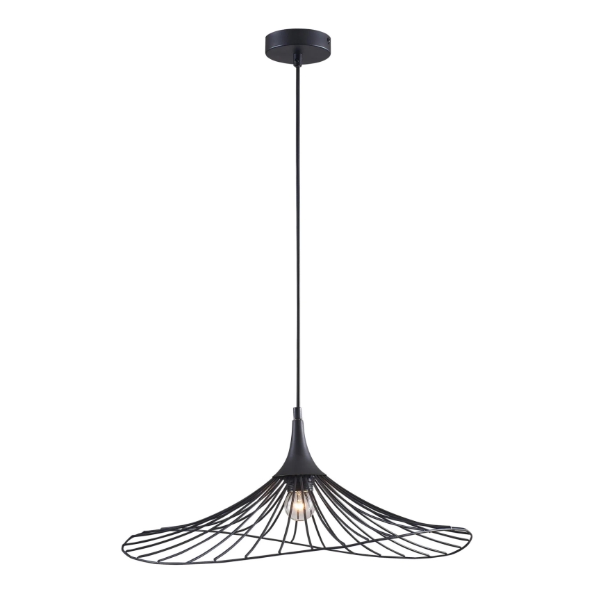 Hanglamp aan een koord ARIELLE 1xE27/20W/230V diameter 50 cm zwart