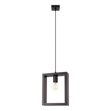 Hanglamp aan een koord ARIES 1xE27/15W/230V beuken/wengé