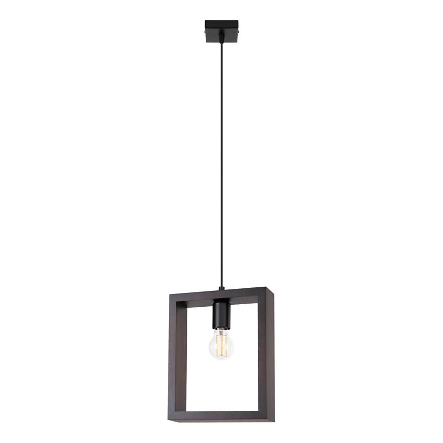 Hanglamp aan een koord ARIES 1xE27/15W/230V beuken/wengé