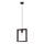 Hanglamp aan een koord ARIES 1xE27/15W/230V beuken/wengé