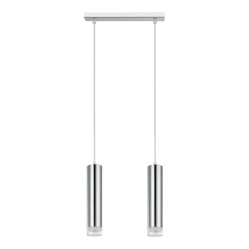 Hanglamp aan een koord ARMIN 1xGU10/10W/230V glanzend chroom