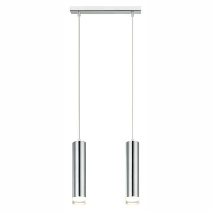 Hanglamp aan een koord ARMIN 1xGU10/10W/230V glanzend chroom