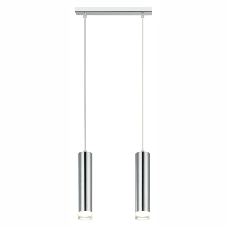 Hanglamp aan een koord ARMIN 1xGU10/10W/230V glanzend chroom