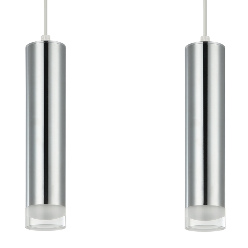 Hanglamp aan een koord ARMIN 1xGU10/10W/230V glanzend chroom