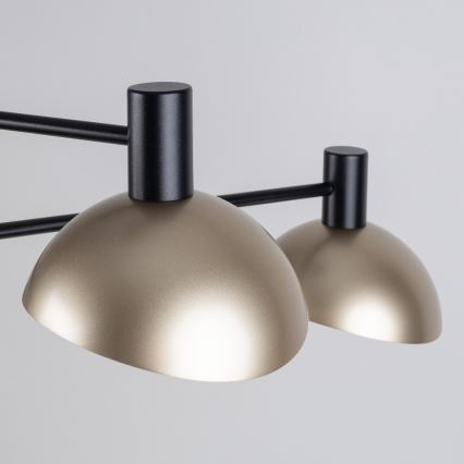 Hanglamp aan een koord ARTIS 4xE14/40W/230V zwart/goud