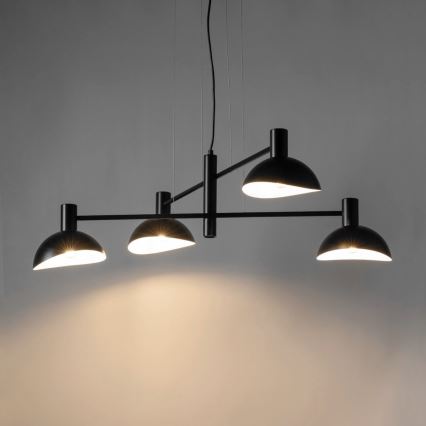 Hanglamp aan een koord ARTIS 4xE14/40W/230V zwart