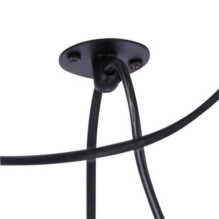 Hanglamp aan een koord ASSAM 3xE27/60W/230V zwart