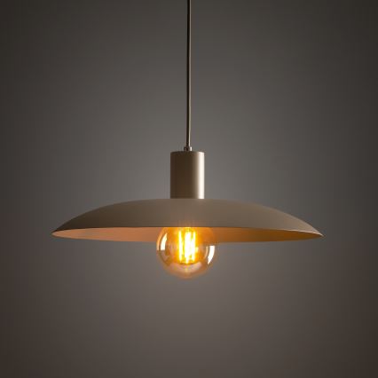 Hanglamp aan een koord ASTRA 1xE27/15W/230V diameter 41 cm beige