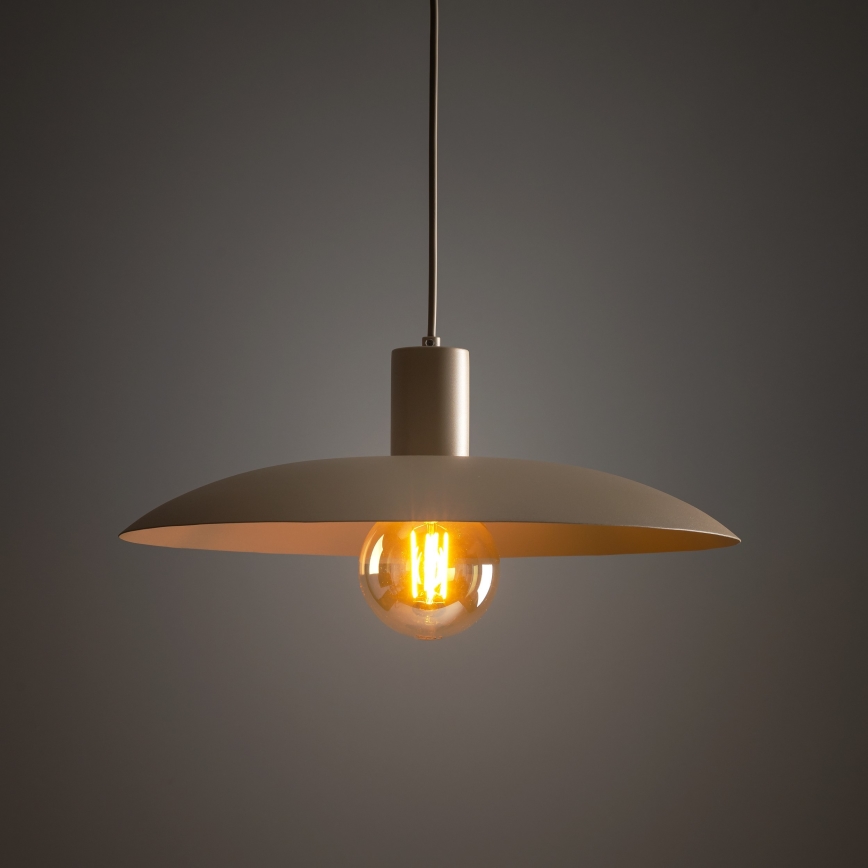 Hanglamp aan een koord ASTRA 1xE27/15W/230V diameter 41 cm beige