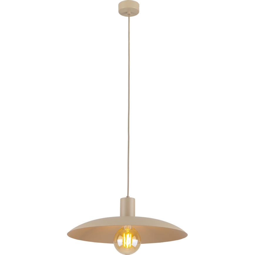 Hanglamp aan een koord ASTRA 1xE27/15W/230V diameter 41 cm beige