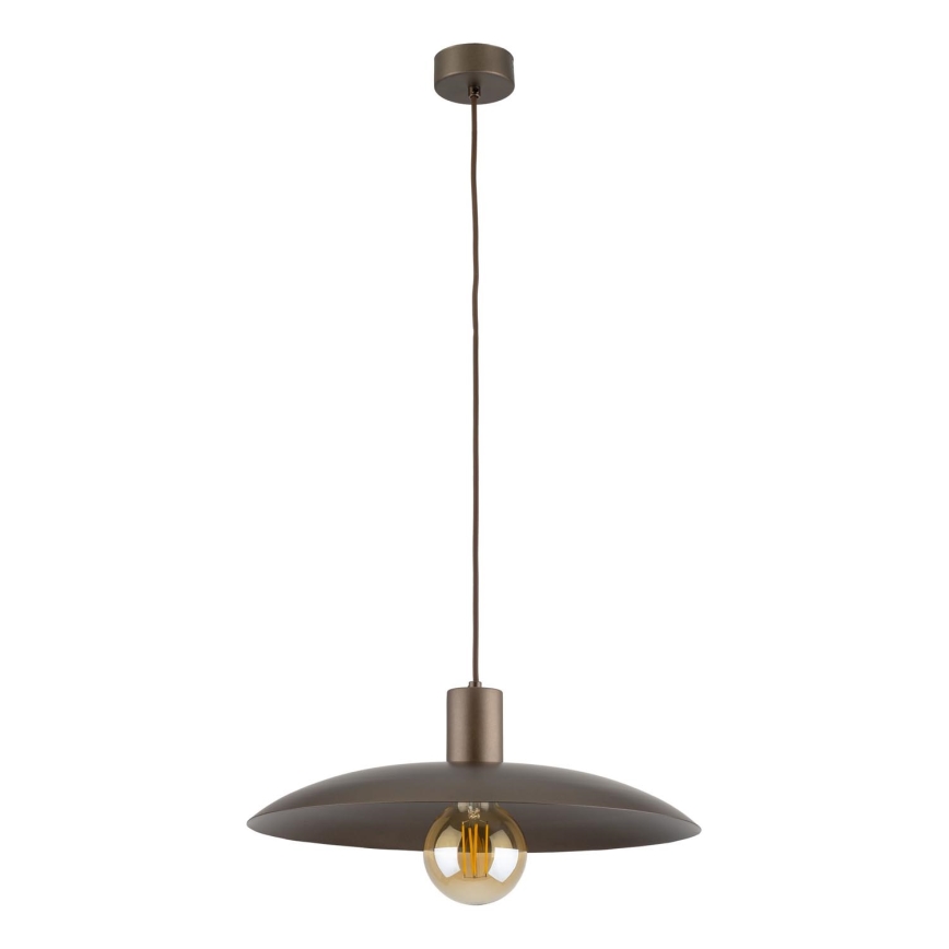 Hanglamp aan een koord ASTRA 1xE27/15W/230V diameter 41 cm bruin