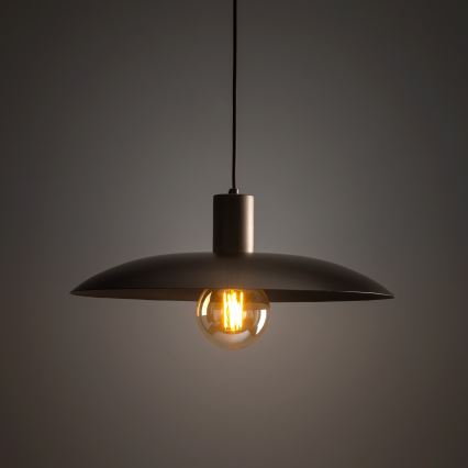 Hanglamp aan een koord ASTRA 1xE27/15W/230V diameter 41 cm bruin