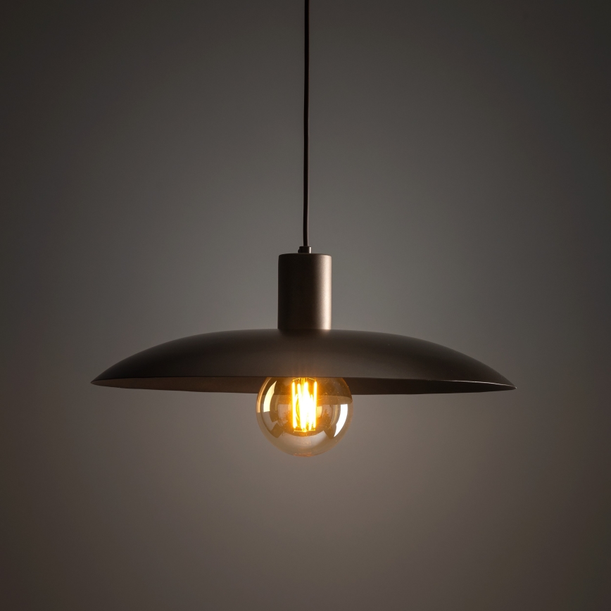 Hanglamp aan een koord ASTRA 1xE27/15W/230V diameter 41 cm bruin