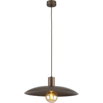 Hanglamp aan een koord ASTRA 1xE27/15W/230V diameter 41 cm bruin