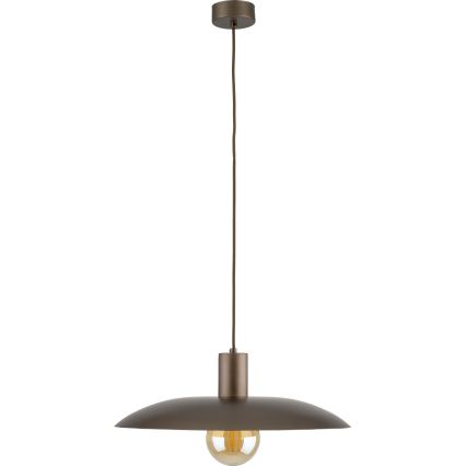 Hanglamp aan een koord ASTRA 1xE27/15W/230V diameter 41 cm bruin