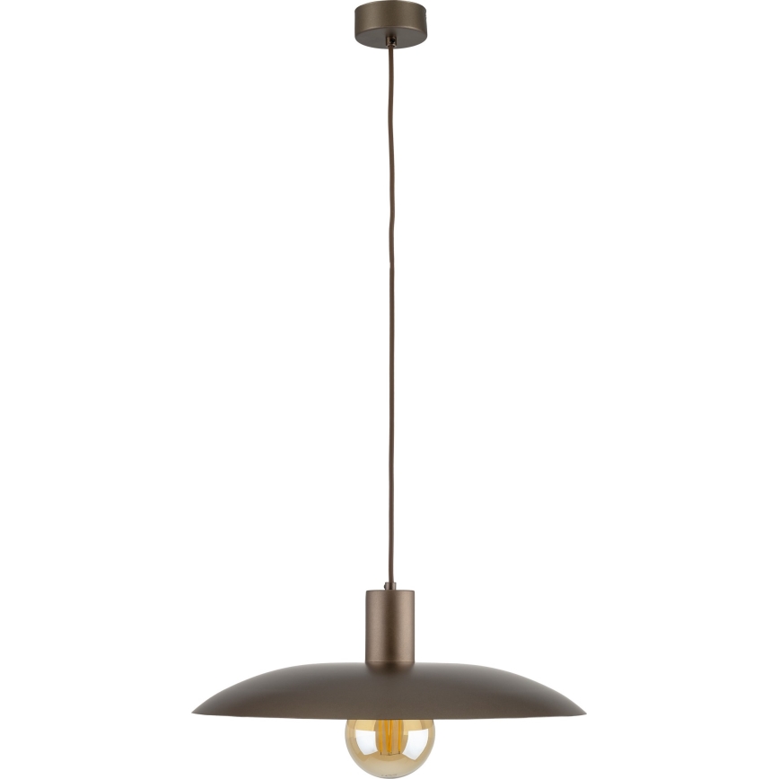 Hanglamp aan een koord ASTRA 1xE27/15W/230V diameter 41 cm bruin