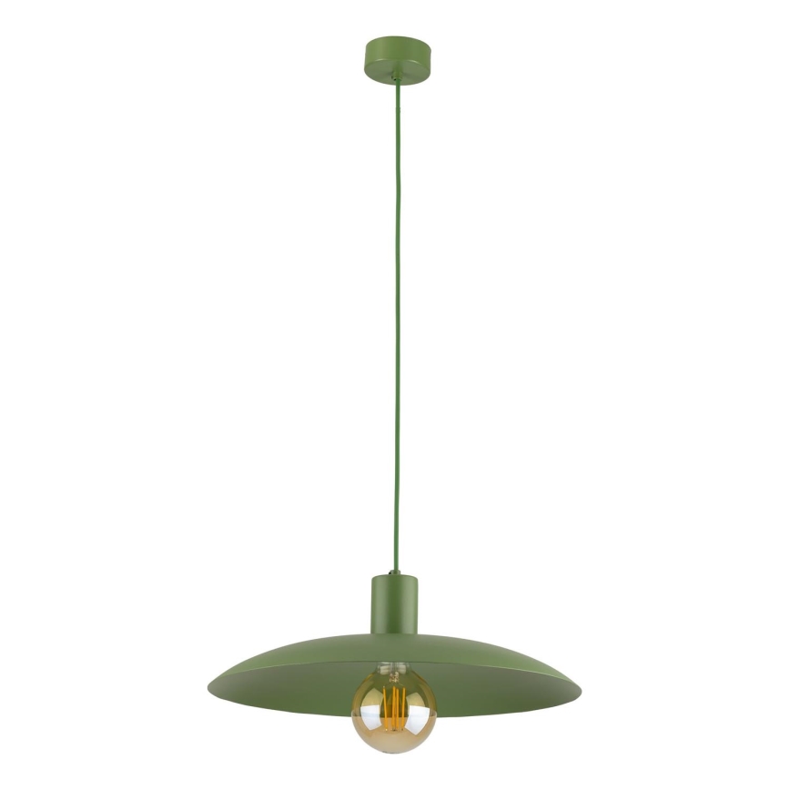 Hanglamp aan een koord ASTRA 1xE27/15W/230V diameter 41 cm groen