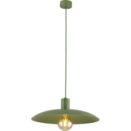 Hanglamp aan een koord ASTRA 1xE27/15W/230V diameter 41 cm groen