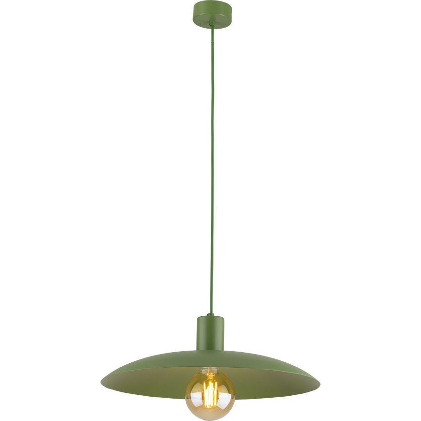 Hanglamp aan een koord ASTRA 1xE27/15W/230V diameter 41 cm groen
