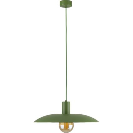 Hanglamp aan een koord ASTRA 1xE27/15W/230V diameter 41 cm groen