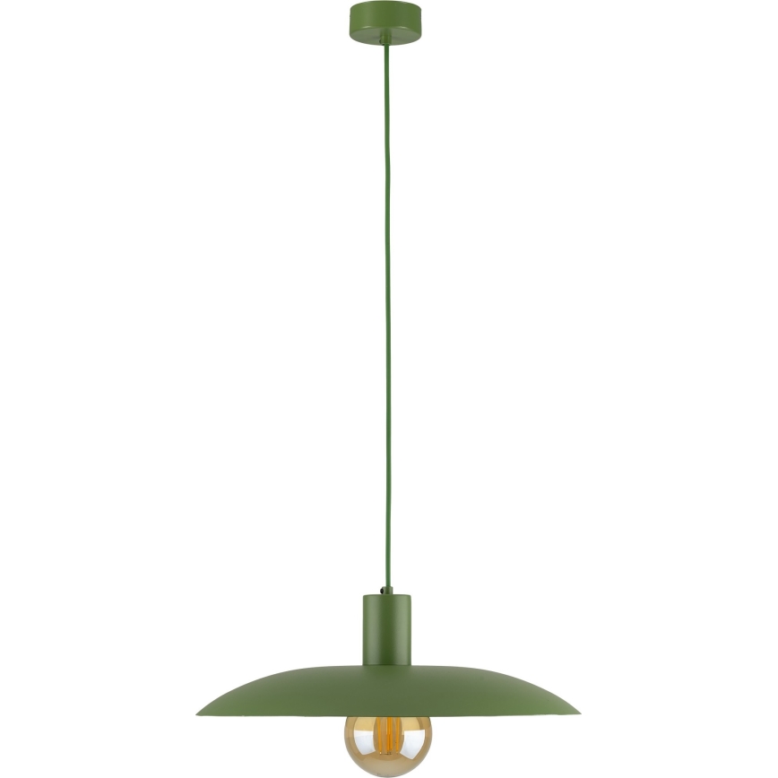 Hanglamp aan een koord ASTRA 1xE27/15W/230V diameter 41 cm groen