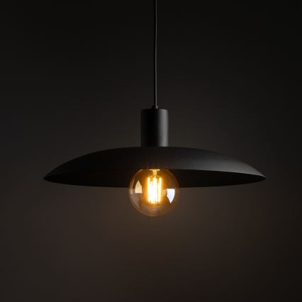 Hanglamp aan een koord ASTRA 1xE27/15W/230V diameter 41 cm zwart