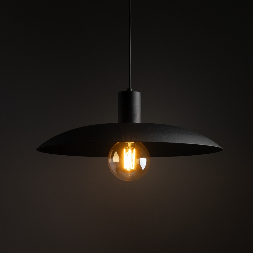 Hanglamp aan een koord ASTRA 1xE27/15W/230V diameter 41 cm zwart