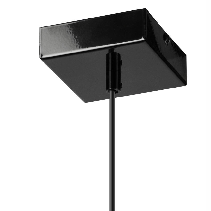 Hanglamp aan een koord ASTRID 1xE27/60W/230V glanzend zwart