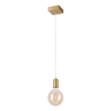 Hanglamp aan een koord ASTRID 1xE27/60W/230V goud