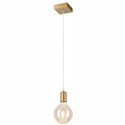 Hanglamp aan een koord ASTRID 1xE27/60W/230V goud