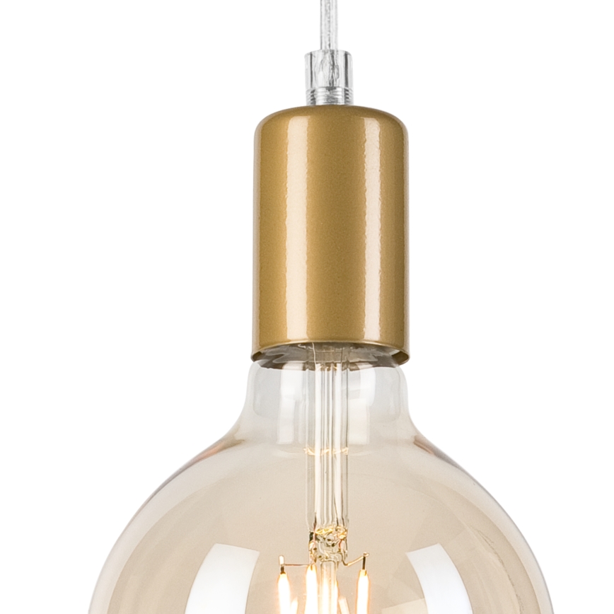 Hanglamp aan een koord ASTRID 1xE27/60W/230V goud