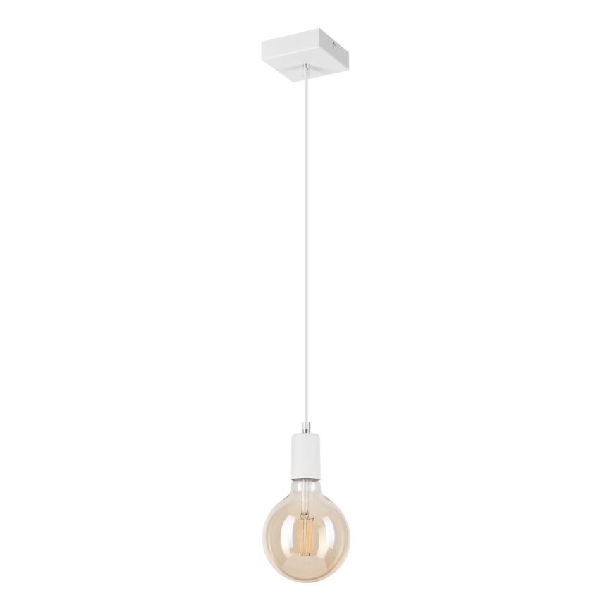 Hanglamp aan een koord ASTRID 1xE27/60W/230V wit
