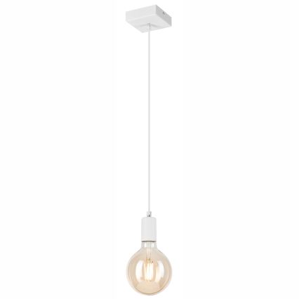 Hanglamp aan een koord ASTRID 1xE27/60W/230V wit