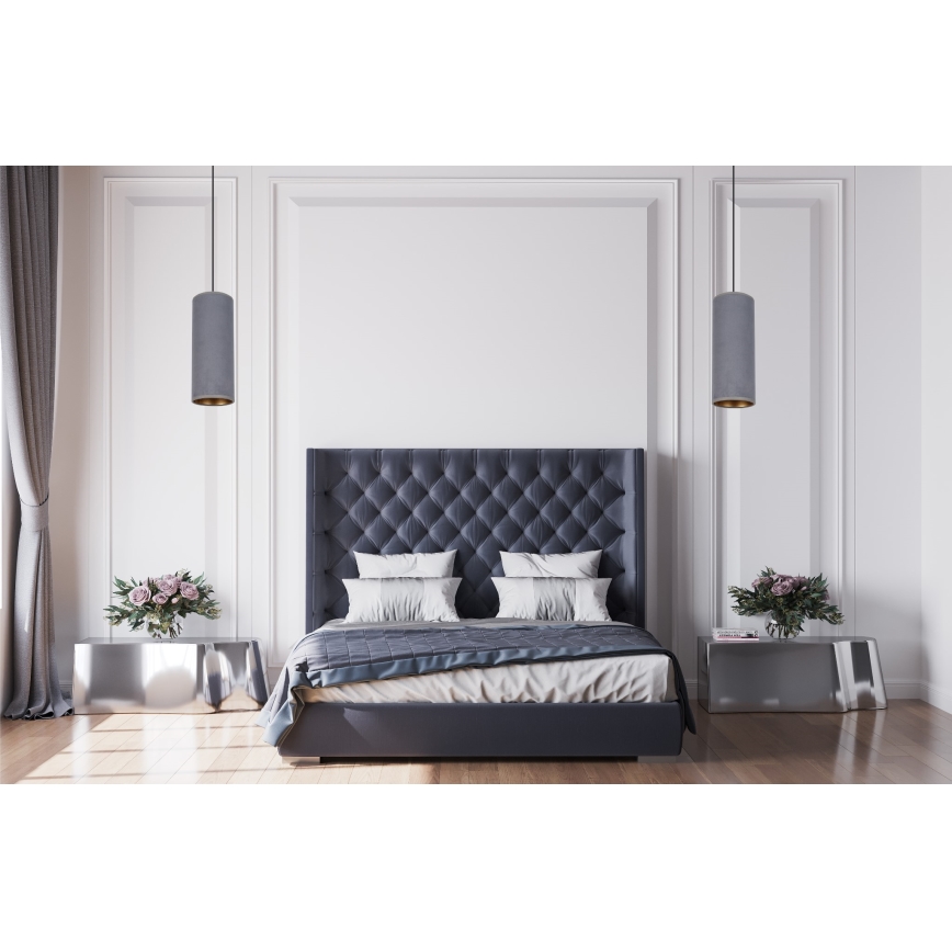 Hanglamp aan een koord AVALO 1xE27/60W/230V grijs