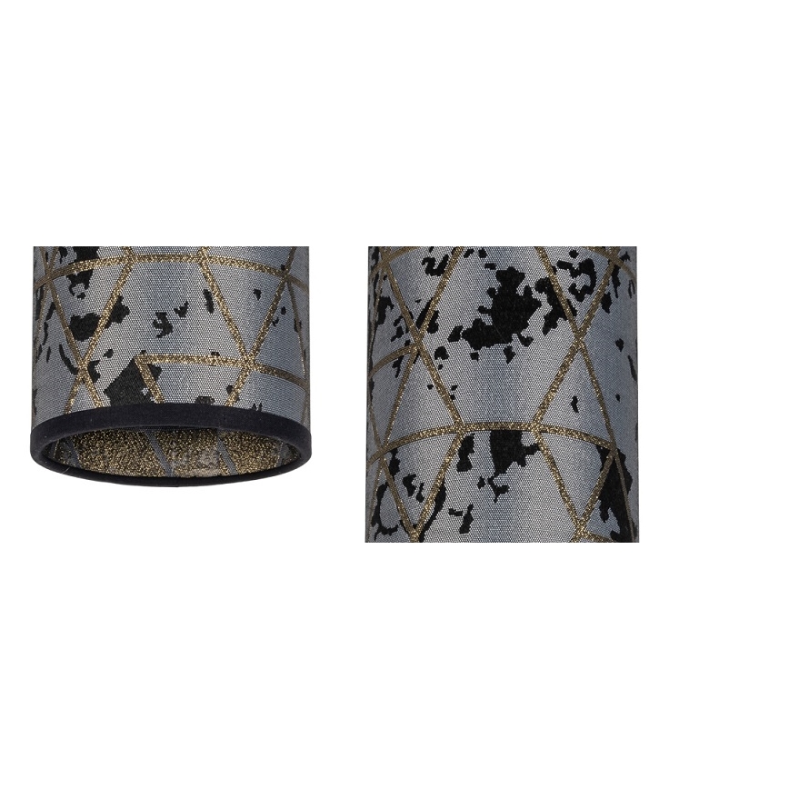 Hanglamp aan een koord AVALO 1xE27/60W/230V grijs/zwart