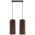 Hanglamp aan een koord AVALO 2xE27/60W/230V bruin