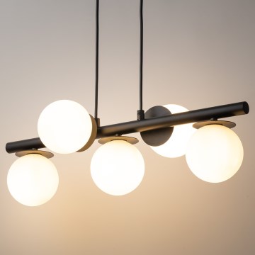 Hanglamp aan een koord AVOLA 5xG9/12W/230V zwart
