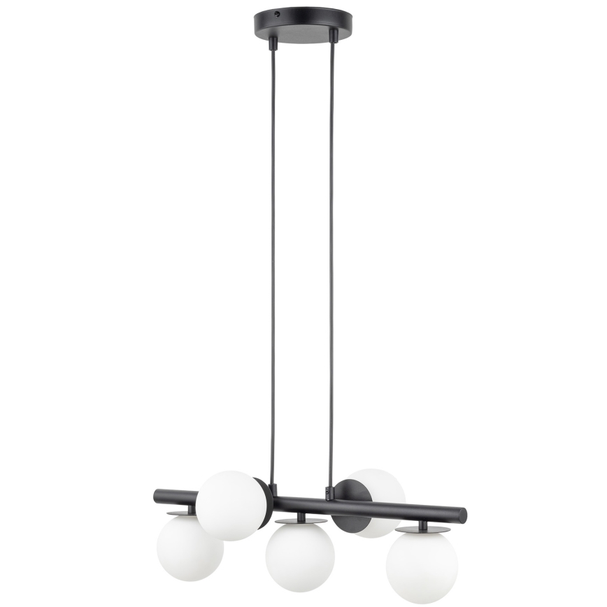 Hanglamp aan een koord AVOLA 5xG9/12W/230V zwart