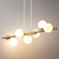 Hanglamp aan een koord AVOLA 7xG9/12W/230V goud