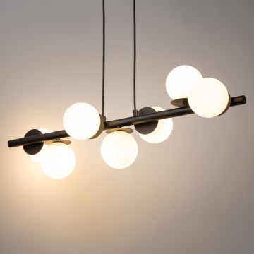 Hanglamp aan een koord AVOLA 7xG9/12W/230V zwart
