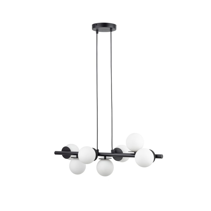 Hanglamp aan een koord AVOLA 7xG9/12W/230V zwart