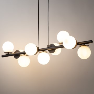 Hanglamp aan een koord AVOLA 9xG9/12W/230V zwart