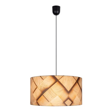 Hanglamp aan een koord AXEL 1xE27/60W/230V beige/bruin