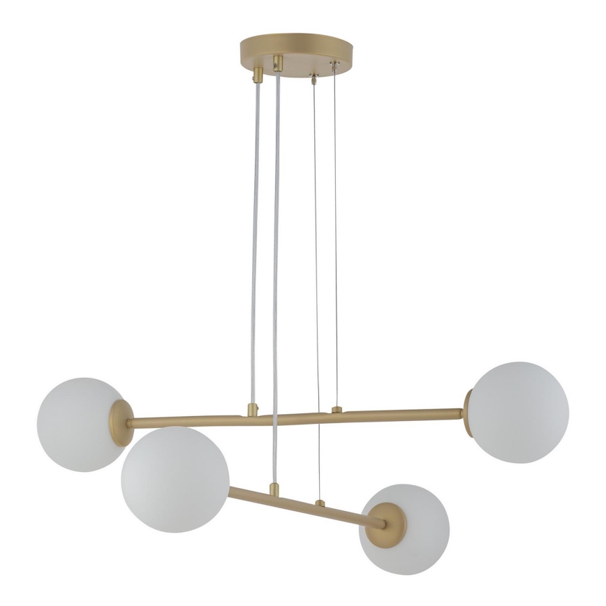 Hanglamp aan een koord BALANS 4xG9/12W/230V goud