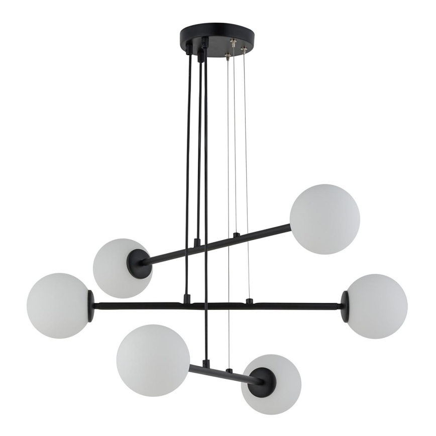 Hanglamp aan een koord BALANS 6xG9/12W/230V zwart