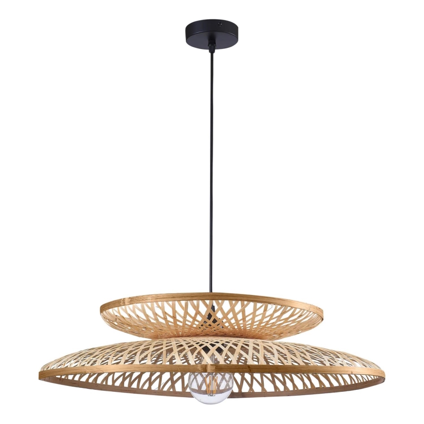 Hanglamp aan een koord BALI 1xE27/20W/230V diameter 60 cm bamboe