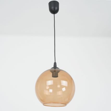 Hanglamp aan een koord BALL 1xE27/60W/230V diameter 25 cm beige